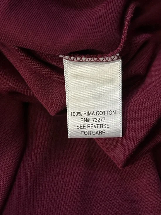 Croft & Barrow Women’s Classic Long Sleeve Crew Neck Top Burgundy 2X NWT - Picture 8 of 8